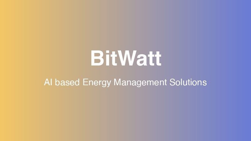 AI based Energy Management Solutions